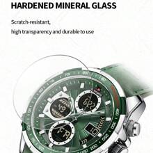 NAVIFORCE 男士时尚军用手表 奢华原装运动计时手表 防水石英钟数字腕表