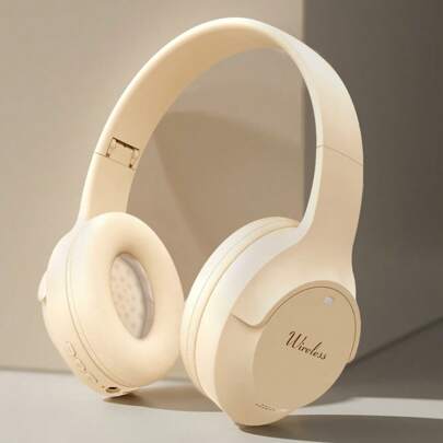 Nuevos auriculares inalámbricos plegables con cobertura completa del oído, graves HiFi, batería de larga duración, regalo asequible, talla grande vendido, compatible con teléfonos inteligentes, con micrófono, baja latencia