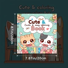 1 本优质着色书，卡通动物主题单面页面，具有精细的设计和清晰的线条，非常适合缓解压力、集中注意力和绘画练习，是情人节、节日和生日的完美礼物。 - 單件 - 查看 2