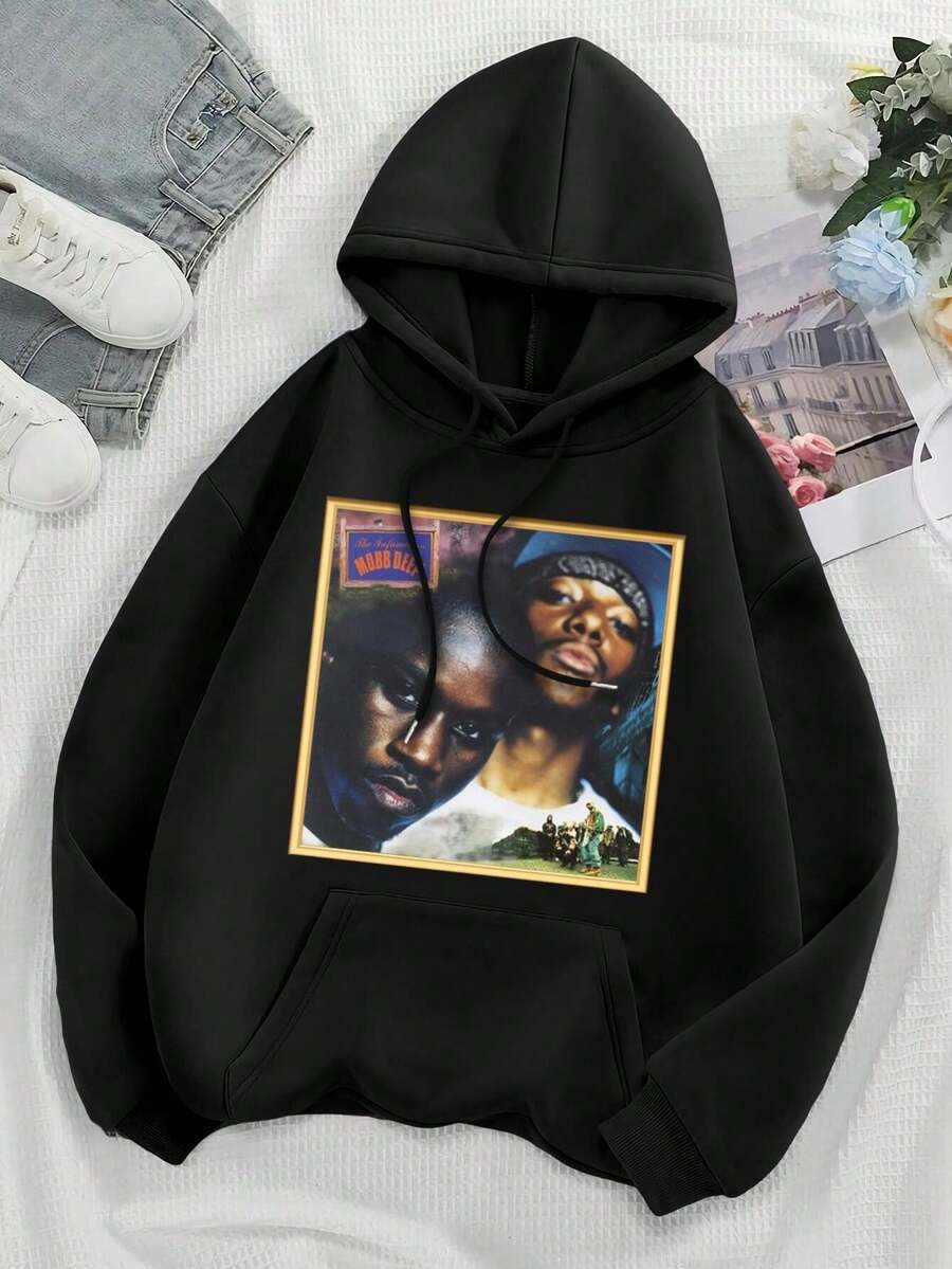 Mobb Deep Vintage T-Shirt Jacket For Women Hip Hop Clothing Retro Style 90s Rap Tee - Black - View 1