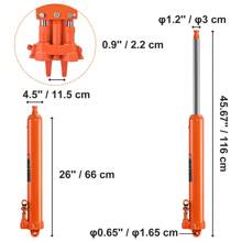 Hydraulic Long Ram Jack, 3 To 8 Ton Engine Hoist Cylinder, With 1 To 2 Piston Pump Or Air Pump And Clevis Base Or Flat Base Hydraulic Ram Cylinder For Engine Lift Hoists Hydraulic Garage Shop Cranes Mechanical Farm - Đế khoan bơm piston đôi 8 tấn - Xem 9