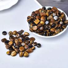 天然鹰眼石、玛瑙水晶砂粒适用于家居 DIY 装饰、消磁、风水水晶、花盆、花瓶填充物和小鱼缸装饰