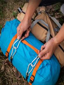 2 Packs Elastic Bungee Cord With Aluminum Alloy Carabiner Clips, Multipurpose Stretch Rope For Camping, Tent Fastening, Clothesline, Luggage Securement - Shock Cord For Outdoor Hiking And Travel Accessories