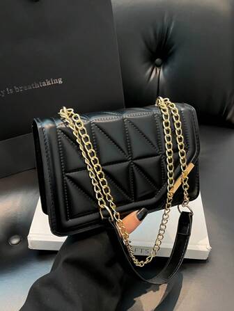 Korean Style Personalized Cracked Texture Edged Distressed Fashion Casual Handbag, 2025 New Arrival Fashionable Ins Simplicity Crossbody Square Bag For Women