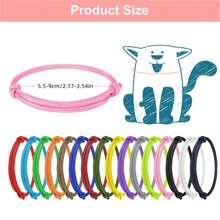 16 bucăți zgarda de identificare pentru câini de talie mică ajustabilă, zgarda de identificare pentru animale de companie pentru căței, pisoi, animale de companie nou-născute, multicolore