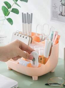 Large Capacity Multi-Functional Student Pen Holder Desk Organizer Box, Modern Minimalist Creative Desk Stationery Holder For Office - Multicolor - View 2