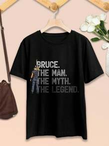 Women's Bruce Springsteen Concert T-Shirt - Official Merch Band Tee Rock Roll Shirt - Black - View 2