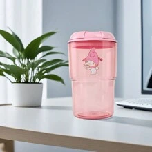 Miniso 500毫升/16.91盎司 三丽鸥卡通人物系列便携式冷萃咖啡杯 - 可爱卡通保温杯（1个） - 粉色 - 查看 8