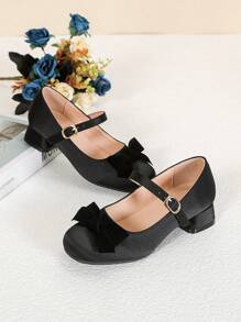 1 Pair Fashionable Square Toe Stiletto Heel Pumps, Versatile And Suitable For All Seasons - Black - View 3