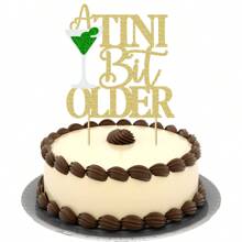 1Pc A Tini Bit Older Cake Topper Happy Birthday Cake Bunting Decor - Birthday Party Cake Decoration Supplies,For Photo Booth Props,Bachelorette Party Decoration - Multicolor - View 7