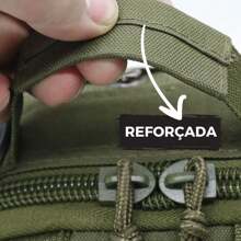 STAR SHOP Military Backpack Crossbody Bag Men's Side Bag Chest Shoulderbag - Green - View 6