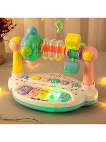 1pc 2025 New Interactive Music Keyboard Toy With Lights For Children - Educational Piano With Rhythm Games And Songs - For Early Development Learning - Educational Toy - Birthday Gift - Easter Gift - Holiday Gift