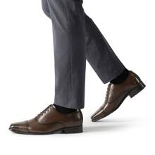 Father's Day Gifts Men's Oxfords British Style Shoes Timeless Elegance For Formal Occasions - 咖啡棕 - 查看 7