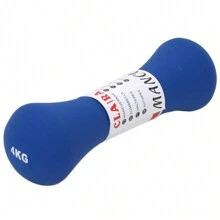 Manubri in osso rosa/rosso/blu 1PC 2/3/4KG bilanciere yoga attrezzature per il fitness a casa per allenare i muscoli del braccio - Blu - Visualizzare 5
