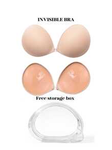 YIYANG Invisible Bra With Adhesive Bra (Optional Two Styles Storage Box), Reusable Invisible Self-Adhesive Bra, No Straps, Suitable For Evening Gowns, Wedding Dresses And Sleeveless Swimsuits - Multicolor - View 25