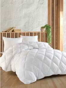 Zeynep Textile | Comfort Line Double Silicone Quilt With 2 Pillows | Healthy Sleep Guaranteed | Multiple Sizes - White - View 3