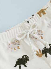 Pantalones cortos de baño para bebés niños, trajes de baño para bebés y niños pequeños, trajes de baño para bebés y niños pequeños - Blanco - Ver 5