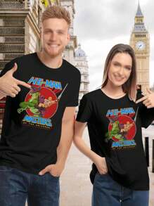 Women's He-Man Masters Of The Universe T-Shirt - Graphic Tee Vintage 80s Retro Casual - 黑色 - 查看 1