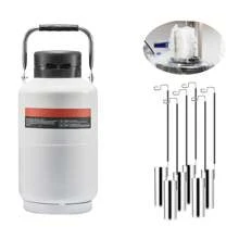 Liquid Nitrogen Tank, 3-20 L Aluminum Alloy Liquid Nitrogen Container, LN2 Tank Dewar With 6 Canisters And Carry Bag With Straps, Cryogenic Tank For Beauty Industry, Seminal Fluid Preservation, Scientific - 3 L - View 8