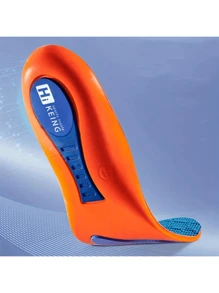 1 par de plantillas cómodas y suaves para hombre con absorción de golpes, transpirables y absorbentes, de longitud completa, accesorios para zapatos - Azul - Ver 4