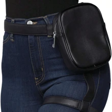 2PCS Holographic Thigh Bag - Phone Holder Festival Bag For Women, Men - Iridescent Ankle Pouch - Reflective Carnival Bag Sports Bag Sport Bag Waterproof Bag Holiday Beach Travel Vacation Phone Case Waterproof Phone Case Phone Bag Summer Swimming Bag Swim Holiday Beach - Multicolor - View 5