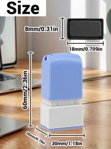 LICVIC 1pc Custom Name Signature Stamp, Name Stamps Personalized, DIY Customized Self Inking Name Stamp, Stamps For Signing Name, Name Stamp For Clothing Waterproof - Style a - View 3