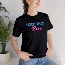 I Got That Rizz, Rizz Shirt, Gen Z Shirt, Gift For Her, Gift For Him, Gift For Teen T-Shirt, Oversized Short Sleeve Classic Heavy Cotton T Shirt Printed Graphic Tee Women's Casual Short-Sleeved Top - Black - View 2
