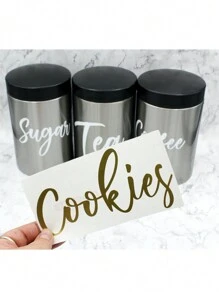 1 件 3-6 英寸个性化定制姓名标签贴纸、姓名贴花、定制贴花贴纸、姓名贴纸、日期贴纸、DIY 礼品、手工制作、手写、婚礼贴纸、礼品贴纸。可定制全息姓名贴纸，适用于水瓶、午餐盒、个人物品、玻璃杯、马克杯、卷纸、气球、书法贴纸、礼盒装饰、自定义文字闪光姓名和文字贴纸、婚礼回礼、伴娘求婚礼盒、图形打印 - 貼紙 - 查看 3