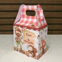 Kit 20 LITTLE RED RIDING HOOD Boxes - Boxes For Decoration And Souvenirs For Children's Birthdays - Take And Assemble - As In the Photo - View 5