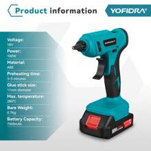 Yofidra Cordless Hot Glue Gun And Glue Sticks Set
