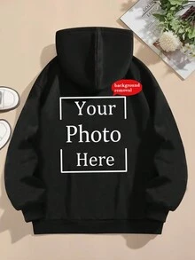 Customized Women's Hoodie, Personalized With Funny Text, Photos, Names, Boyfriend/Girlfriend, Spouse, Pets, Family, Kids, Parents - Any Design You Want