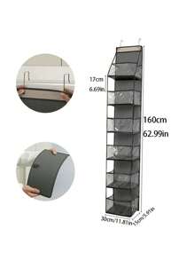 门后悬挂式收纳袋，多功能门后整理袋，分类收纳袋，可折叠家用收纳袋，壁挂式多层透明可视收纳袋