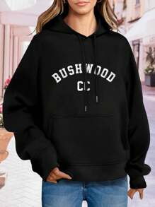 Women's Bushwood C.C. Caddy Shirt Hoodie T-Shirt Collection - Golf Apparel - Black - View 1