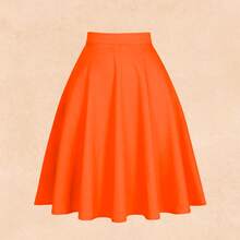 MAXI-SKIRT AND WHITE T-SHIRT - Orange - View 2