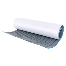 YUNRUX Alfombra para suelo de yate y barco de espuma de teca EVA de 95 "x 35", alfombra para cubierta, alfombra antideslizante autoadhesiva, alfombrilla para suelo de yate y barco de espuma EVA, alfombra para cubierta de teca