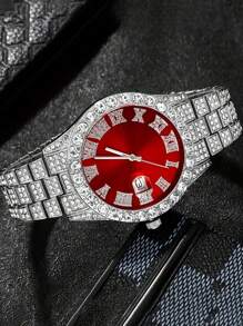 3 件男士简约石英表套装 - 带日历功能，圆形表盘，搭配个性化吊坠项链和链条手链组合，时尚帅气，适合任何地方佩戴/送礼 - 銀色 - 查看 4