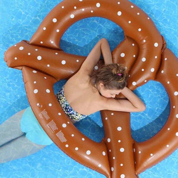 Flotteur de piscine gonflable amusant, chaise longue pour jouets aquatiques pour la natation, 150 x 140 cm