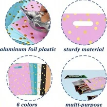 30pcs Gift Bags Party Favor Bags Goodie Bags Treat Bags Small Gift Bags Loot Bags For Wedding, Birthday, Party, Apparel Packaging, Valentine Day, Plastic Gift Storage Bag, Party Packaging Bags, 6 Colors - Multicolor - View 6