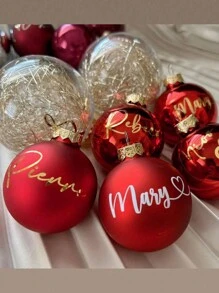 Personalized Name Label Stickers, Vinyl Stickers, DIY Gifts, Handmade, Wedding Stickers, Gift Stickers, Customizable Holographic Name Stickers, Suitable For Decorating Glass Cups And Gift Boxes, With Customizable Glitter Name And Text Stickers - 2pcs Gold* - View 3