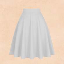 MAXI-SKIRT AND WHITE T-SHIRT - White - View 2