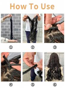 Pack Of 1 Synthetic French Curly Black Blue Pink Brown Spiral Curly Crochet Braids Hair High Temperature Loose Wave Curl Braiding Hair Extensions Suitable For Women And Children Daily Holidays And Cosplay Christmas New Year Carnival Music Festival Braided Hair - Multicolor - View 11