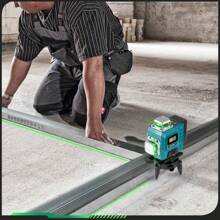 Yofidra 16 Lines 4D Laser Levels 360 Horizontal Vertical Green Line Laser Level Self-Leveling Measure Leveling Tool,Essential Tools - UK Plug(220-240V) - View 6