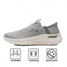Skechers 休闲运动鞋轻便透气男式户外跑步鞋，款号 232462-GRY