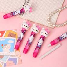 Sanrio 1 pieza Sacapuntas de goma de personaje lindo Hello Kitty de Sanrio - ABS, para uso en oficina/escuela, sin suciedad ni fragancia, goma de borrar rosa con diseño de Kitty