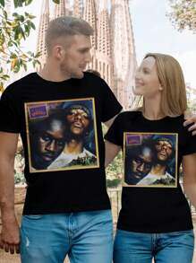 Women's Mobb Deep Vintage Cover T-Shirt - Hip Hop Rap Tee Classic Band Shirt Streetwear Style - Black - View 1