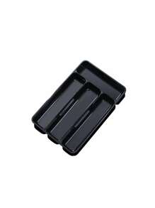 1pc/5 intervalos bandeja organizadora de gaveta de talheres, armazenamento de talheres de plástico para gaveta de cozinha, divisor de suporte de talheres e utensílios para colheres, garfos, facas, utensílios de mesa, organizador de utensílios, organizador de colheres, organizador de cozinha