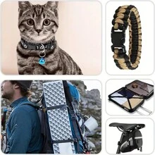 10 Pcs/Pack Piastic Side Release Buckle Curved 550 Paracord Bracelet Dog Collar Backpack Strap Webbing 10mm 15mm 20mm 25mm - Multicolor - View 7