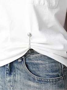 2/4/6/8pcs/Set Adjustable Magnetic Pants Clips & Cuff Clips - Durable Alloy, Detachable Hem Clasps, Suitable For Pants And T-Shirts, Seamless Tight Fastening Accessories, Waist Belt Tightener - Multicolor - View 8