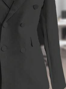 SACO ELEGANTE DE MODA - Negro - Ver 6