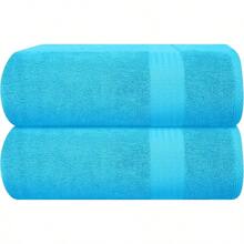Ultra Soft 8-Piece Towel Set -% Ring Spun Cotton, 2 Oversized Bath Towels 27x54, 2 Hand Towels 16x28, 4 Wash Cloths 13x13 - Daily Use, Hotel & Spa - Olive Green, Luxury Towel Set - 綠松石藍 - 查看 1